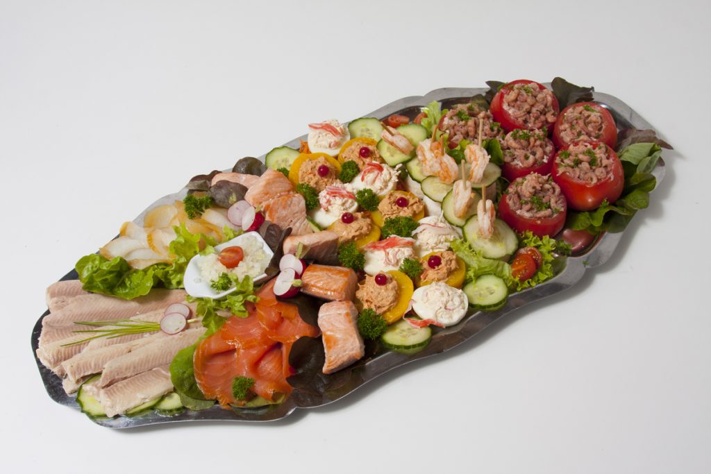 Koud vlees- en visbuffet